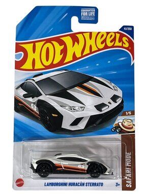 Hot Wheels Lamborghini Huracan Sterrato White Safari Mode Diecast Car